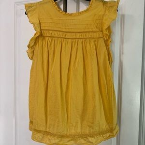yellow babydoll top